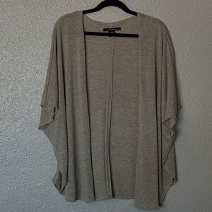 Cejon Women's Taupe Open-Front Poncho